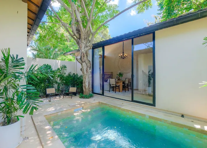 New Cozy 1 Bedroom Garden With Private Pool 别墅 金巴兰